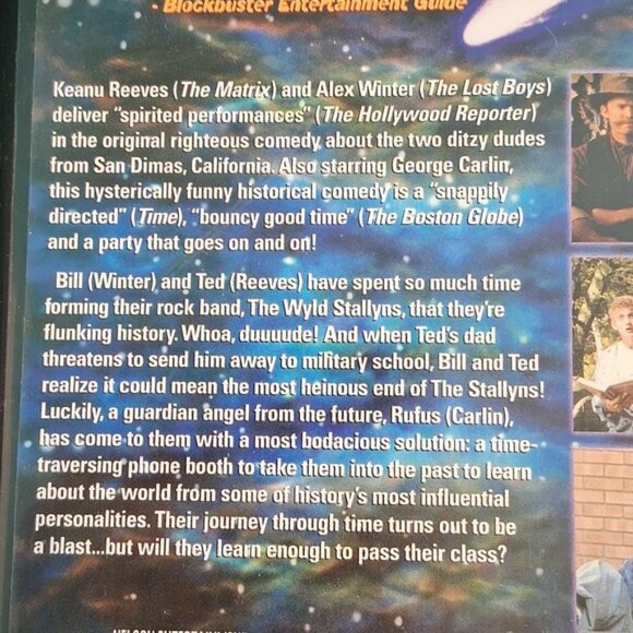 Bill & Teds Excellent Adventure DVD - Picture 3 of 4
